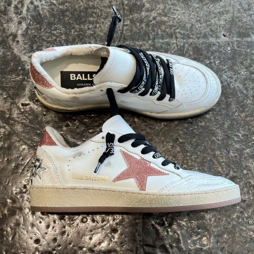 Golden Goose White Ballstar Sabot Nappa Upper Leather with